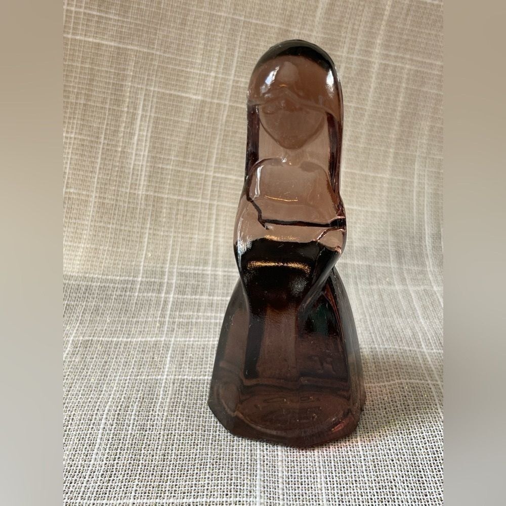 Mosser Glass Jenny Doll Vi Hunter Jasmine Amethyst Art Glass Figurine 1980